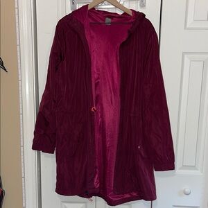 Old Navy Women's Deep Red Utility Jacket
